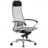 Кресло офисное МЕТТА "SAMURAI" S-1.04, сверхпрочная ткань-сетка, серое