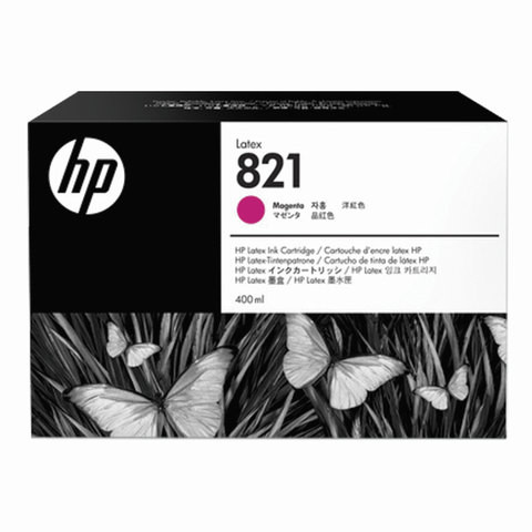 Картридж струйный HP (G0Y87A) Latex 110 Printer №821, цвет пурпурный, оригинальный, объем 400 мл по низкой цене оптом 