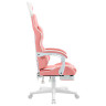 Кресло компьютерное DEFENDER Irifi, 2 подушки, подставка для ног, экокожа, розовое/белое, ш/к 26630, 64042 по низкой цене оптом Кресло компьютерное DEFENDER Irifi, 2 подушки, подставка для ног, экокожа, розовое/белое, ш/к 26630, 64042 по низкой цене оптом