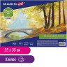 Холст на картоне BRAUBERG ART CLASSIC, 25*35см, грунтованный, 100% хлопок, мелкое зерно, 190620 по низкой цене оптом 