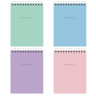 Блокнот МАЛЫЙ ФОРМАТ А6 108х145 мм, 40 л., гребень, картон, клетка, BRAUBERG "Minimal Pastel", 116429 по низкой цене оптом 