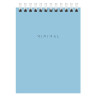 Блокнот МАЛЫЙ ФОРМАТ А6 108х145 мм, 40 л., гребень, картон, клетка, BRAUBERG "Minimal Pastel", 116429 по низкой цене оптом 