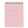 Блокнот МАЛЫЙ ФОРМАТ А6 108х145 мм, 40 л., гребень, картон, клетка, BRAUBERG "Minimal Pastel", 116429 по низкой цене оптом 