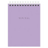Блокнот МАЛЫЙ ФОРМАТ А6 108х145 мм, 40 л., гребень, картон, клетка, BRAUBERG "Minimal Pastel", 116429 по низкой цене оптом 