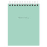 Блокнот МАЛЫЙ ФОРМАТ А6 108х145 мм, 40 л., гребень, картон, клетка, BRAUBERG "Minimal Pastel", 116429 по низкой цене оптом 