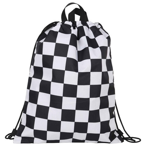 Мешок для обуви BRAUBERG большой удобный с ручкой, 51х41 см, "Black and white", 271595 по низкой цене оптом 