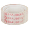 Клейкие ленты 19 мм х 10 м канцелярские BRAUBERG, комплект 12 шт., прозрачные, 223124 по низкой цене оптом 