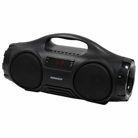 Колонка портативная SONNEN B332, 16 Вт, Bluetooth, FM-тюнер, microSD, MP3-плеер, черная, 513480 по низкой цене оптом 
