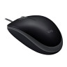 Мышь проводная LOGITECH B110, USB, 2 кнопки + 1 колесо-кнопка, оптическая, чёрная, 910-005508 по низкой цене оптом 