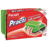 Губки бытовые для мытья посуды, КОМПЛЕКТ 2 шт., профильные, PACLAN "Practi Soft Power", 409170 по низкой цене оптом 