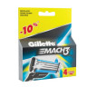 Сменные кассеты для бритья 4 шт., GILLETTE (Жиллет) "Mach3", для мужчин по низкой цене оптом Краснодар, Москва, Уфа, Казань, Барнаул, Владивосток, Хабаровск, Сахалин, Красноярск, Екатеренбург, 