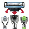 Сменные кассеты для бритья 4 шт., GILLETTE (Жиллет) "Mach3", для мужчин по низкой цене оптом Краснодар, Москва, Уфа, Казань, Барнаул, Владивосток, Хабаровск, Сахалин, Красноярск, Екатеренбург, 