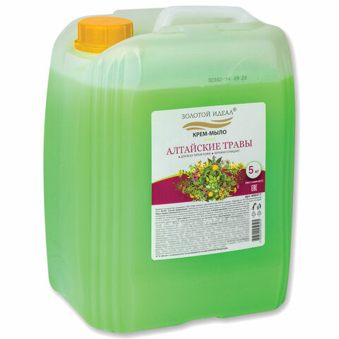 Мыло-крем 5 кг ЗОЛОТОЙ ИДЕАЛ, "Алтайские травы", 606417 по низкой цене оптом  Мыло-крем 5 кг ЗОЛОТОЙ ИДЕАЛ, "Алтайские травы", 606417 по низкой цене оптом