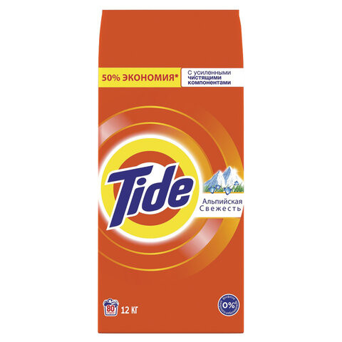 Стиральный порошок автомат 12 кг TIDE (Тайд) "Альпийская свежесть", 8001841053325 по низкой цене оптом 
