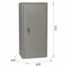 Шкаф металлический для документов BRABIX "KBS-041Т", 913х420х350 мм, 21 кг, трейзер, сварной, 291153 по низкой цене оптом 