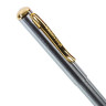 Ручка подарочная шариковая BRAUBERG Maestro, СИНЯЯ, корпус серебристый с золотистым, линия письма 0,5 мм, 143468 по низкой цене оптом 