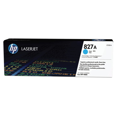 Картридж лазерный HP (CF301A) ColorLaserJet Enterprise flowM880, голубой, оригинальный, ресурс 32000 страниц по низкой цене оптом 