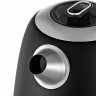 Чайник KITFORT КТ-6121-1, 1,7 л, 2200 Вт, закрытый нагревательный элемент, LED-дисплей, ТЕРМОРЕГУЛЯТОР, сталь, черный по низкой цене оптом Краснодар, Москва, Уфа, Казань, Барнаул, Владивосток, Хабаровск, Сахалин, Красноярск, Екатеренбург, 