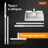 Совок для мусора + щетка телескоп рукоятка 63-108см с магнитным креплением, бело-серый, DASWERK, 608950 по низкой цене оптом 