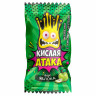 Конфета жевательная КИСЛАЯ АТАКА с кислым центром, ассорти 3 вкуса, 4,5 г, KA-1-1 по низкой цене оптом 