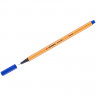 Ручка капиллярная (линер) STABILO "Point", СИНЯЯ, корпус оранжевый, линия письма 0,4 мм, 88/41