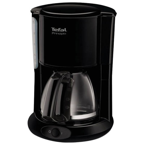 Кофеварка капельная TEFAL CM261838, 1000 Вт, объем 1,25 л, пластик, черная по низкой цене оптом 