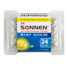Батарейки КОМПЛЕКТ 24 шт., SONNEN Alkaline, АА(LR6, 15А), алкалиновые, пальчиковые, короб, 455095 по низкой цене оптом 