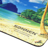 Коврик для мыши SONNEN "BEACH", резина + ткань, 260х220х3 мм, 513294 по низкой цене оптом Краснодар, Москва, Уфа, Казань, Барнаул, Владивосток, Хабаровск, Сахалин, Красноярск, Екатеренбург, 