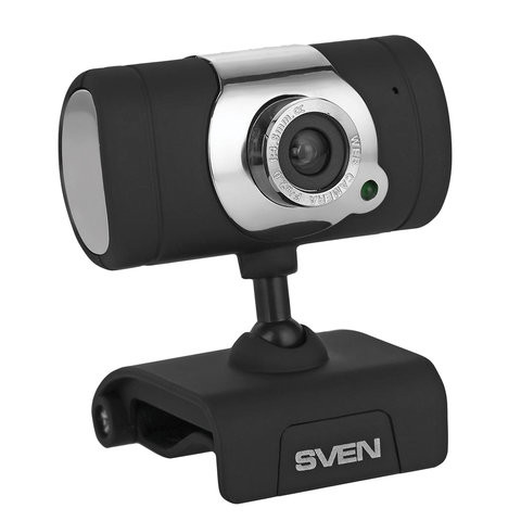 Веб-камера SVEN IC-525, 1,3 Мп, микрофон, USB 2.0, регулируемое крепление, черная, SV, SV-0602IC525 по низкой цене оптом 
