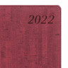 Еженедельник датированный 2022 БОЛЬШОЙ ФОРМАТ 210х297 мм А4, BRAUBERG "Wood", под кожу, бордовый, 112862 по низкой цене оптом 
