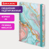 Ежедневник недатированный с резинкой А5 145х203мм BRAUBERG твердый, фольга,128л, Marble stone,116292 по низкой цене оптом 