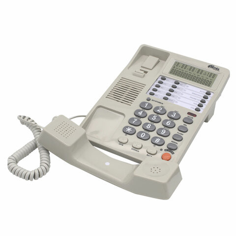Телефон RITMIX RT-495 white, АОН, спикерфон, память 60 ном., тональный/импульсный режим, белый, 80002153 по низкой цене оптом 
