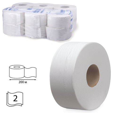 Бумага туалетная 200 м, KIMBERLY-CLARK Scott, КОМПЛЕКТ 12 шт., Performance Jumbo, 2-х слойная, белая, диспенсер 601544, 8512 по низкой цене оптом Краснодар, Москва, Уфа, Казань, Барнаул, Владивосток, Хабаровск, Сахалин, Красноярск, Екатеренбург, 