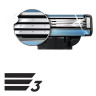 Сменные кассеты для бритья 8 шт., GILLETTE (Жиллет) "Mach3", для мужчин по низкой цене оптом Краснодар, Москва, Уфа, Казань, Барнаул, Владивосток, Хабаровск, Сахалин, Красноярск, Екатеренбург, 
