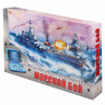 Игра настольная "Морской бой", игровое поле 2 шт., фишки, фигурки кораблей, РЫЖИЙ КОТ, ИН-1760 по низкой цене оптом Краснодар, Москва, Уфа, Казань, Барнаул, Владивосток, Хабаровск, Сахалин, Красноярск, Екатеренбург, 