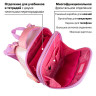 Ранец BRAUBERG SHINY, 2 отделения, с брелком, "Сheerful", 38х28х14 см, 270697 по низкой цене оптом Краснодар, Москва, Уфа, Казань, Барнаул, Владивосток, Хабаровск, Сахалин, Красноярск, Екатеренбург, 
