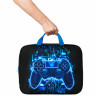 Папка на молнии с ручками BRAUBERG KIDS А4, 1 отделение, полиэстер, 80 мм, Digital gamepad, 273316 по низкой цене оптом 