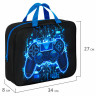 Папка на молнии с ручками BRAUBERG KIDS А4, 1 отделение, полиэстер, 80 мм, Digital gamepad, 273316 по низкой цене оптом 