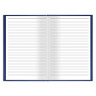 Книга учета 144 л., линия, твердая, бумвинил, блок офсет, А4 (200х290 мм), BRAUBERG, синий, 130227 по низкой цене оптом 