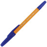 Ручка шариковая BRAUBERG "Carina Orange", СИНЯЯ, корпус оранжевый, узел 1 мм, линия письма 0,5 мм, 141668 по низкой цене оптом Краснодар, Москва, Уфа, Казань, Барнаул, Владивосток, Хабаровск, Сахалин, Красноярск, Екатеренбург, 