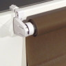 Штора рулонная BRABIX 40х175 см, текстура - лён, защита 55-85%, 200 г/м2, коричневый S-17, 605972 по низкой цене оптом Краснодар, Москва, Уфа, Казань, Барнаул, Владивосток, Хабаровск, Сахалин, Красноярск, Екатеренбург, 