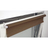 Штора рулонная BRABIX 40х175 см, текстура - лён, защита 55-85%, 200 г/м2, коричневый S-17, 605972 по низкой цене оптом Краснодар, Москва, Уфа, Казань, Барнаул, Владивосток, Хабаровск, Сахалин, Красноярск, Екатеренбург, 