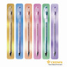 Ручки гелевые CROWN "Hi-Jell Metallic", НАБОР 6 ЦВЕТОВ, МЕТАЛЛИК, узел 0,7 мм, линия письма 0,5 мм, HJR-500GSM/6 по низкой цене оптом 