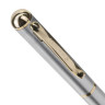 Ручка подарочная перьевая BRAUBERG Maestro, СИНЯЯ, корпус серебристый с золотистыми деталями, линия письма 0,25 мм, 143469 по низкой цене оптом 