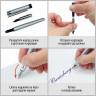 Ручка подарочная перьевая BRAUBERG Maestro, СИНЯЯ, корпус серебристый с золотистыми деталями, линия письма 0,25 мм, 143469 по низкой цене оптом 