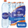 Вода ГАЗИРОВАННАЯ минеральная ЭДЕЛЬВЕЙС, 1,5 л, пластиковая бутылка по низкой цене оптом Краснодар, Москва, Уфа, Казань, Барнаул, Владивосток, Хабаровск, Сахалин, Красноярск, Екатеренбург, 