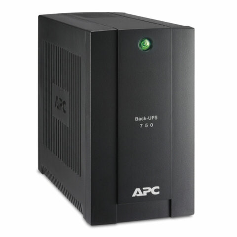 Источник бесперебойного питания APC Back-UPS BC750-RS, 750 VA (415 W), 4 розетки CEE 7, черный по низкой цене оптом 