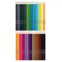 Карандаши цветные стираемые в пенале-скрутке BRAUBERG 48 цветов + точилка и ластик, 182071