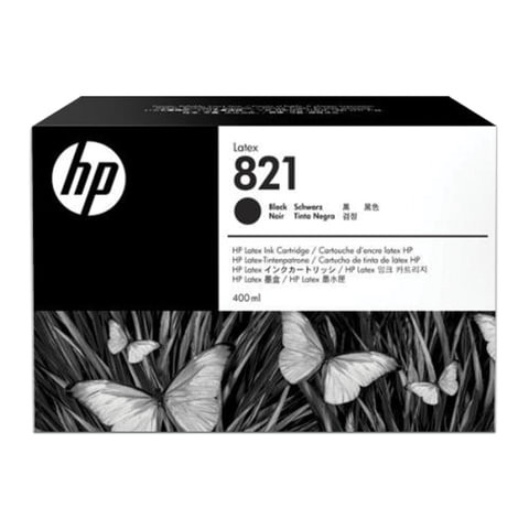Картридж струйный HP (G0Y89A) Latex 110 Printer №821, цвет черный, оригинальный, объем 400 мл по низкой цене оптом 