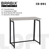 Стол на металлокаркасе BRABIX "LOFT CD-001", 800х440х740 мм, складной, цвет дуб антик, 641210 по низкой цене оптом 